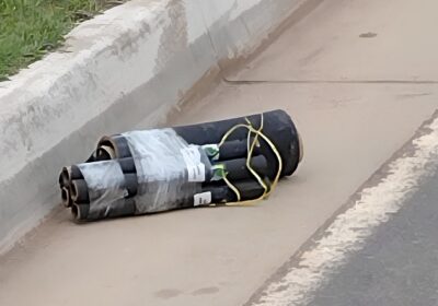 VÍDEO: Artefato explosivo é encontrado na frente de condomínio em Manaus