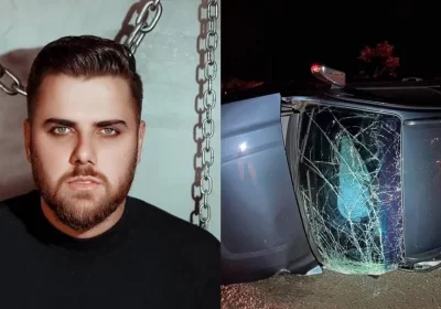 Cantor Zé Neto sofre grave acidente de carro; veja fotos