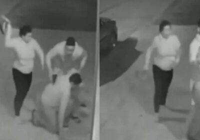 VÍDEO: Casal agride vizinho com cintadas e mata-leão após reclamação