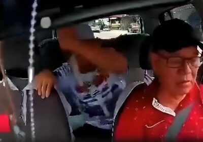 VÍDEO: Cinto de segurança salva taxista de facada desferida por adolescente