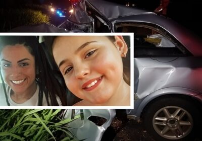 Mãe e filha morrem em acidente provocado por motorista bêbado