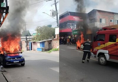 VÍDEOS: Suspeito de assassinato tem carro incendiado e comércio saqueado