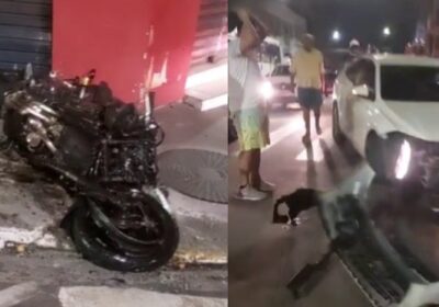 VÍDEO: Motociclista morre em grave acidente em cruzamento de Manaus