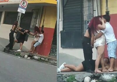 Vídeo mostra pancadaria entre travestis no Centro de Manaus; veja