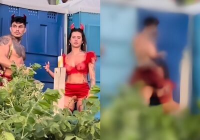 VÍDEO: Influencer flagrada em momento íntimo, responde: “Super comum, é Carnaval”