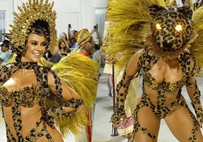 VÍDEO: Paolla Oliveira surpreende ao se transformar em onça durante desfile