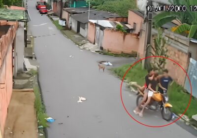 VÍDEO: Estudante a caminho da escola é assaltado e agredido por trio em Manaus