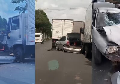 VÍDEO: Motorista flagra grave acidente na avenida do Turismo em Manaus