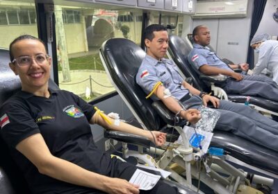Solidariedade: PMAM e Hemoam se unem em ação para doação coletiva de sangue