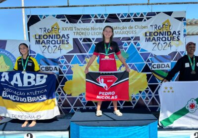 Atleta amazonense leva nove medalhas e troféu na Copa Norte de Natação