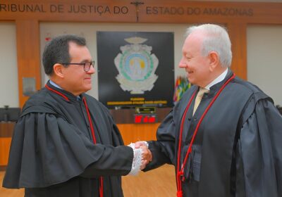 Desembargadores João Simões e Airton Gentil tomam posse no TRE-AM