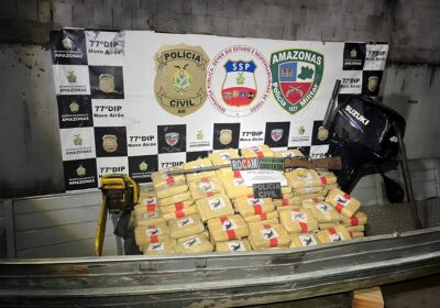 Drogas avaliadas em R$ 5 milhões são apreendidas em Novo Airão, no AM