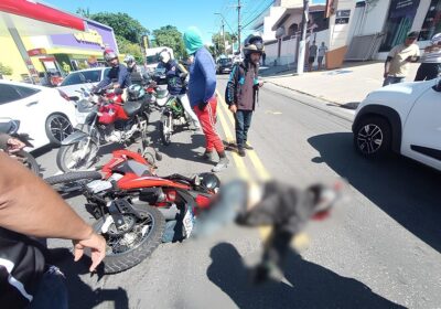 VÍDEO: Motociclista morre atropelado por ônibus no Parque 10, em Manaus
