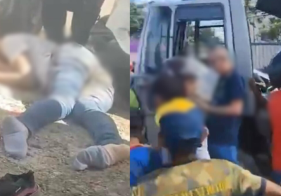 VÍDEOS: Estudante é atingida por caminhão ao sair de escola em Manaus