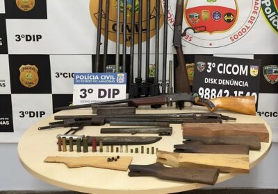 Dono de oficina clandestina de reparo de armas de fogo em Manaus é preso