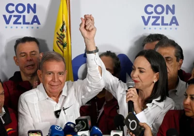 VÍDEO: María Corina Machado declara vitória de Edmundo González: “Temos 73,20% dos votos”