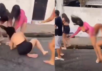 VÍDEO: Mulheres se enfrentam com puxões de cabelos e socos em Manaus