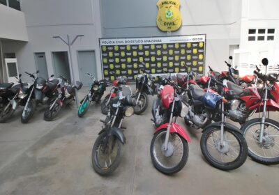 Cerca de 18 motocicletas roubadas são apreendidas no Amazonas