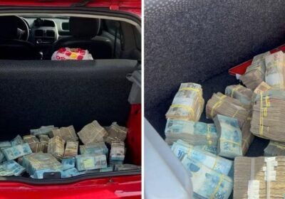 Polícia encontra R$ 1 milhão em porta-malas de carro abandonado