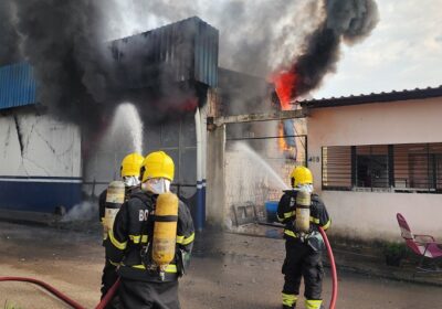 VÍDEO: Incêndio em fábrica de salgadinhos iniciou no depósito