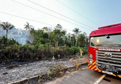 Em Iranduba, força-tarefa do Corpo de Bombeiros combate mais de 300 focos de incêndio em 24 horas