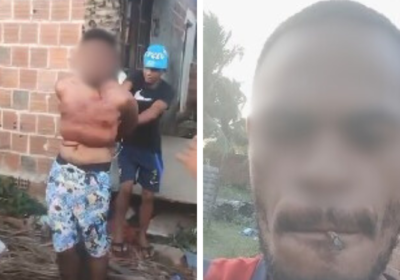 VÍDEO: Homem é chicoteado pelo ‘tribunal do crime’ após suposto assalto