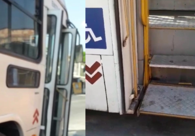 VÍDEOS: Após acidente causado por crianças, morador denuncia ‘abandono’ de ônibus