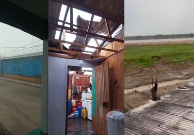 VÍDEOS: Temporal deixa casas destelhadas em Manacapuru no AM