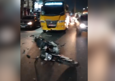 ‘Amarelinhos’ e motociclistas se envolvem em colisão em Manaus