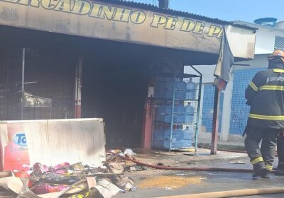 VÍDEO: Cachorros morrem durante incêndio em mercadinho em Manaus