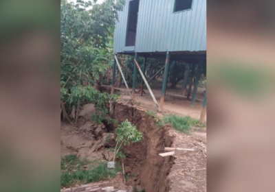 VÍDEOS: Comunidade do Jandira no interior do AM teme deslizamento de terra