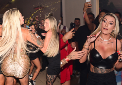 CENAS FORTES! Cuspe, bebida pro alto e agressão: Andressa Urach e Juju Ferrari tem nova briga em festa