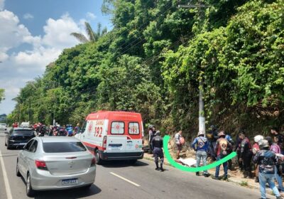 VÍDEO: MotoUber morre em grave acidente na avenida Rodrigo Otávio em Manaus