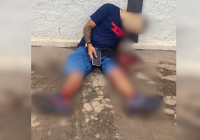 VÍDEOS: Homem é baleado em festa, tenta fugir e morre escorado em muro