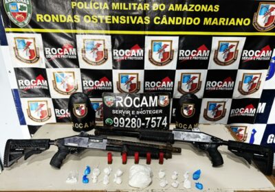 Armas e munições são apreendidas em ações distintas no interior do Amazonas