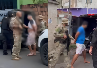 VÍDEO: Com armas e joias, quadrilha é presa por roubos a ônibus em Manaus