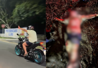 Vídeo mostra quando homem bate moto contra árvore e morre em Manaus; VEJA