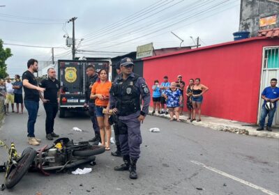 Colisão entre motociclistas deixa um morto e dois feridos em Manaus