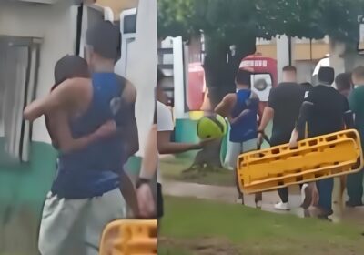 VÍDEO: Crianças são atingidas por raio durante chuva no AM