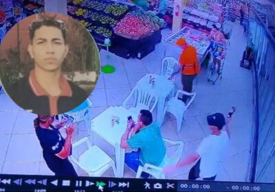 VÍDEO: Gerente de supermercado é atacado por ex-candidato a vaga de emprego