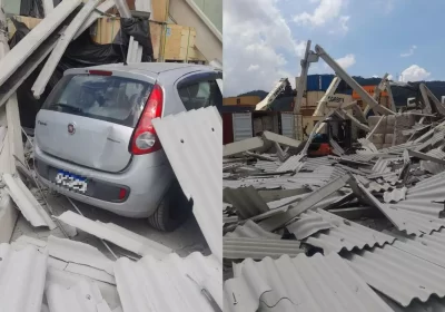 Desabamento de Galpão no Porto de Santos deixa 4 feridos