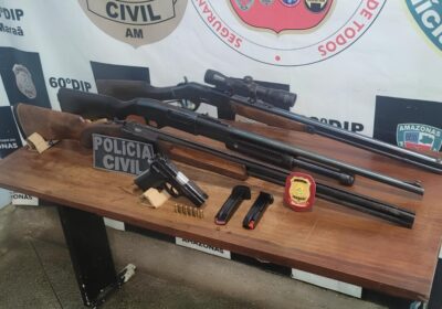 Armas e munições utilizadas por piratas do rio são apreendidas no AM