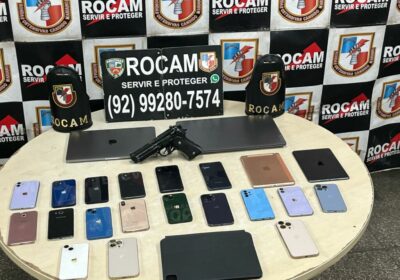 Homem foge e abandona mochila com eletrônicos roubados em Manaus